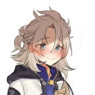 😊 425b7340 Albedo Genshin Impact Anime, Albedo, Genshin Impact, Videogioco, Cartone animato, Fan art telegram sticker