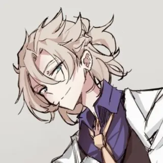 😏 5fe7896b Albedo Genshin Impact Anime, Personaggio, Genshin Impact, Albedo telegram sticker