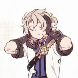 😒 718d8d22 Albedo Genshin Impact Albedo, Genshin Impact, Anime, Videogioco, Personaggio telegram sticker