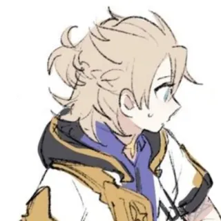 😰 7456946b Albedo Genshin Impact Albedo, Genshin Impact, Anime, Personaggio, Biondo, Videogioco telegram sticker