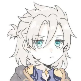 😑 8be65f73 Albedo Genshin Impact Albedo, Genshin Impact, Anime, Videogioco, Personaggio telegram sticker