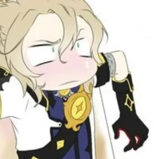 😳 92c09a58 Albedo Genshin Impact anime, albedo, genshin impact, videogioco, personaggio telegram sticker