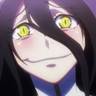 ☺️ 736fc8f8 Albedo Overlord アニメ, 女の子, ワイフ, 悪魔, オーバーロード, アルベド telegram sticker