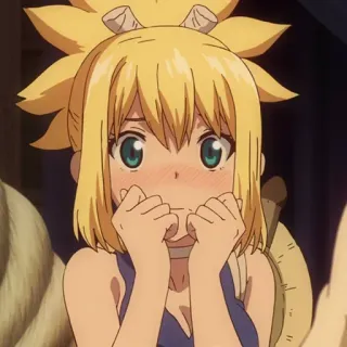 🧐 f55950fb Suika Dr. Stone Anime, Cartoon, Niedlich, Mädchen, Charakter, Dr. Stone, Suika telegram sticker