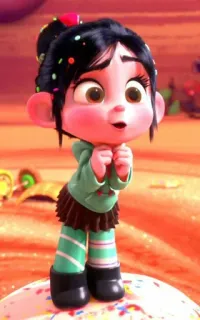 🦋 02c3e79d Vanellope Wreck-It Ralph kartun, Disney, Wreck-It Ralph, Vanellope, Sugar Rush, film telegram sticker