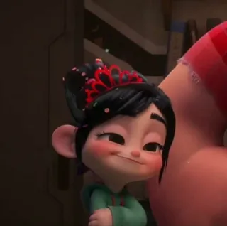 🦋 26889e97 Vanellope von Schweetz Wreck-It Ralph Vanellope, Ralph Breaks the Internet, Disney, putri, kartun, imut telegram sticker