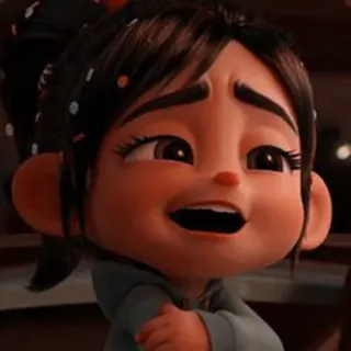 🦋 2f0ec17b Vanellope von Schweetz Wreck-It Ralph Kartun, Disney, Wreck-It Ralph, Vanellope, Vanellope von Schweetz, Animasi telegram sticker