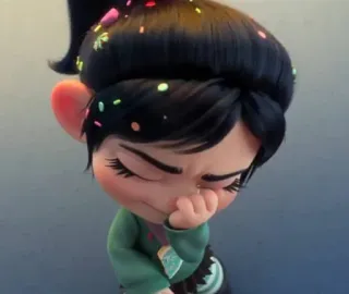 🦋 3697fe46 Vanellope von Schweetz Wreck-It Ralph menangis, sedih, film, kartun, vanellope, wreck-it ralph, disney telegram sticker