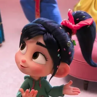 🦋 510a87f0 Vanellope von Schweetz Wreck-It Ralph Vanellope, Wreck-It Ralph, Disney, Karakter kartun, Animasi telegram sticker