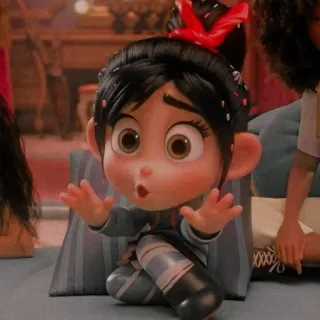 🦋 6ce51796 Vanellope Wreck-It Ralph vanellope, wreck-it ralph, disney, kartun, karakter telegram sticker