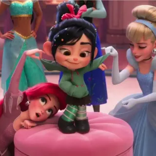 🦋 df157906 Vanellope von Schweetz Ralph Breaks the Internet Vanellope, Disney, Putri, Kartun, Film, Ralph Breaks the Internet telegram sticker