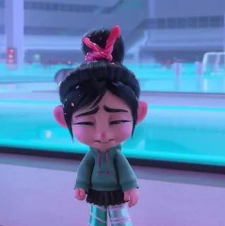 🦋 f70b17ff Vanellope Wreck-It Ralph Vanellope, Disney, Kartun, Animasi, Wreck-It Ralph, Karakter telegram sticker