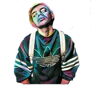 🤠 1dfc9914 homme, portrait, personne, style, mode, jeunesse whatsapp sticker