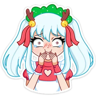 🤩 2be620fc Anime Mädchen, weinend, Kawaii, emotional, Cartoon, Sticker, süß, traurig telegram sticker