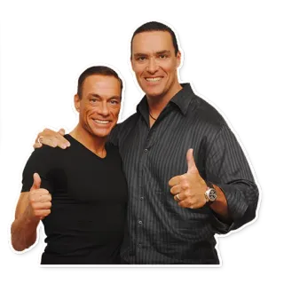 👍 7fd716e6 people, thumbs up, men, smiling, friendship telegram sticker