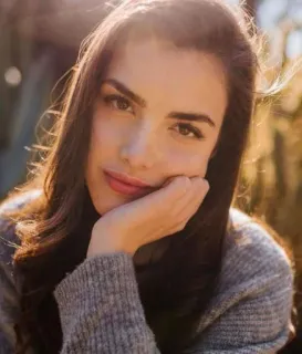 😌 93402e6a ผู้หญิง, ภาพเหมือน, ความงาม, สาวผมสีน้ำตาล, คน, ผู้หญิง, นางแบบ telegram sticker