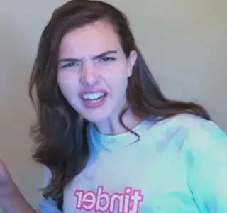 😵‍💫 d74f9d86 finger ผู้หญิง, สีหน้า, ภาพเหมือน telegram sticker