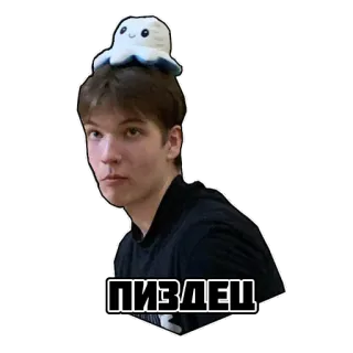 😆 a50c7ede ПИЗДЕЦ мужчина, русский, мат, осьминог, лицо whatsapp sticker