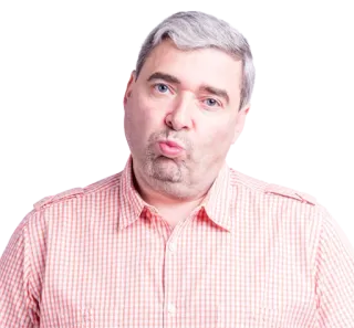 😘 655edd55 man, persoon, gezicht, portret, uitdrukking, grijs haar telegram sticker