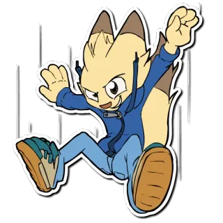 😎 438050a4 cartoon, character, illustration, sticker, animated telegram sticker