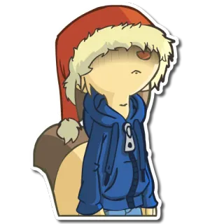 🎅 9ec5b2dc christmas, holiday, cute, animal, cartoon, winter telegram sticker