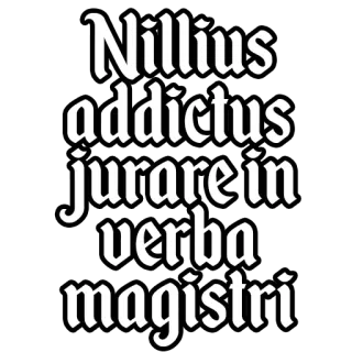 😛 b7ec0805 Nillius addictus jurare in verba magistri Latin, Kutipan, Frasa, Teks, Prasasti, Nillius, Verba Magistri telegram sticker