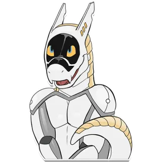 😊 0a6f96b6 antropomorficzny, cyborg, futrzak, gad, postać, sztuka telegram sticker