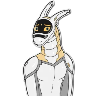 👀 1d1d7ab6 robot, cyborg, biały, futrzak, android, technologia, syntetyczny telegram sticker