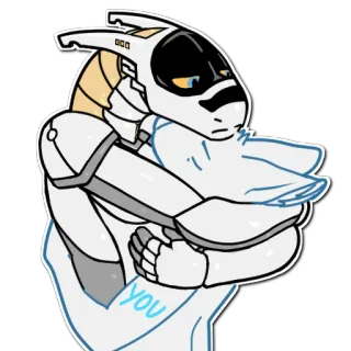 😔 2cd27d46 you robot, przytulanie, smutny, kreskówka telegram sticker