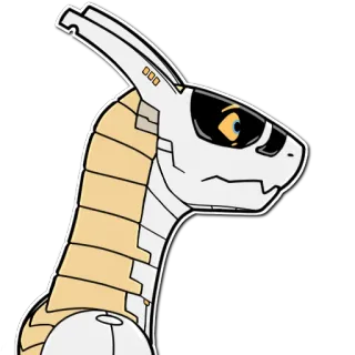 👀 9c78d6bb syntetyczny, gadzi, mechaniczny, robot, cyborg, zwierzę telegram sticker