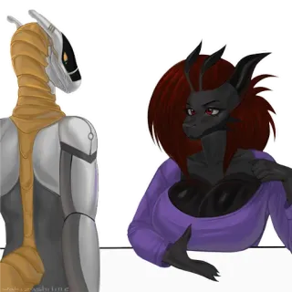 😳 a1e5a46e Furry, Anthro, Postacie, Sztuka, Ilustracja telegram sticker