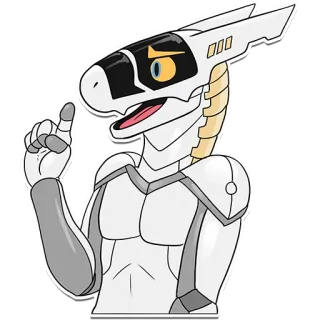 😠 a432ca99 robot, dinozaur, postać, naklejka, sci-fi, futurystyczny telegram sticker