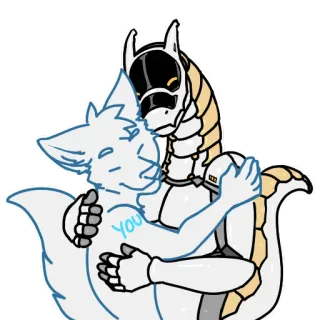 ❤️ c72721ec you protogen, futrzak, przytulanie, czułość telegram sticker