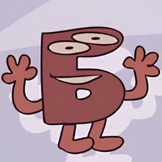 🙂 0ad685b7 desenho animado, letra, personagem, alfabeto, animação, B telegram sticker
