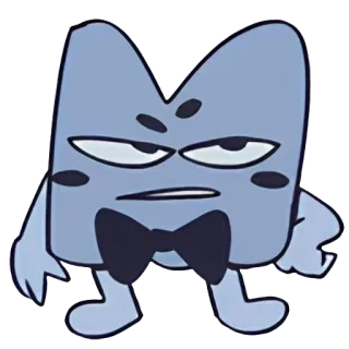 😑 209d260a M personagem, desenho animado, animado, letra, alfabeto telegram sticker