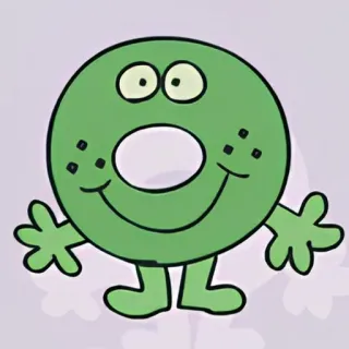 🤗 d73fc69a verde, desenho animado, personagem, fofo, amigável, feliz, caprichoso telegram sticker