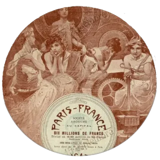 Alfons Mucha by @K0Tto telegram stickers