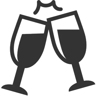 🍻 67c77615 干杯, 敬酒, 葡萄酒, 庆祝, 饮料, 酒杯 telegram sticker