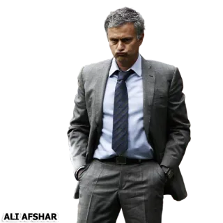 ⚽ 1df06032 ALI'AFSHAR homme, costume, portrait, expression telegram sticker