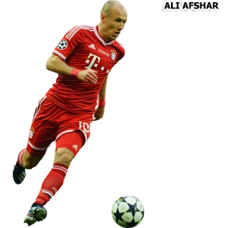 ⚽ 4ee628aa ALI AFSHAR football, football américain, athlète, sport telegram sticker