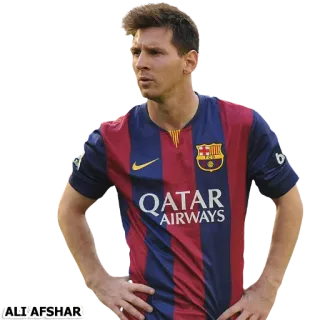 ⚽ b80924d9 Lionel Messi QATAR AIRWAYS
ALI'AFSHAR sport, football, football, athlète, fc barcelone, joueur telegram sticker
