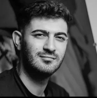 😇 8417db86 портрет, мужчина, черно-белый, выражение лица telegram sticker