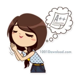 Alice in College Version - 1001Download.com telegram stickers