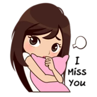 😢 e8dd1f89 I want hug cartoon, girl, hug, cute whatsapp sticker