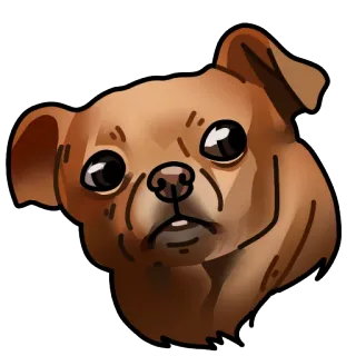 😒 fe4ed3ba Hund, Welpe, Tier, Haustier, süß, Chihuahua telegram sticker