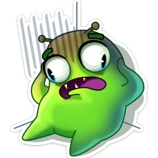 😱 40e25ea0 Cartone animato, Emoji, Triste, Stressato, Ansioso, Preoccupato telegram sticker