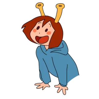 😀 4375c520 Мультфильм, Аниме, Милый, Персонаж, Ребенок, Девочка telegram sticker