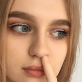 🙂 4403e96d menina, criança, retrato, rosto, close-up, pessoa whatsapp sticker