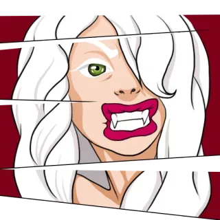 🥰 db9de941 吸血鬼, 怪物, 生物, 幻想, 恐怖, 獠牙 telegram sticker