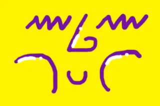 👀 ca18df44 minimalis, abstrak, sederhana, wajah, ekspresi, coretan telegram sticker